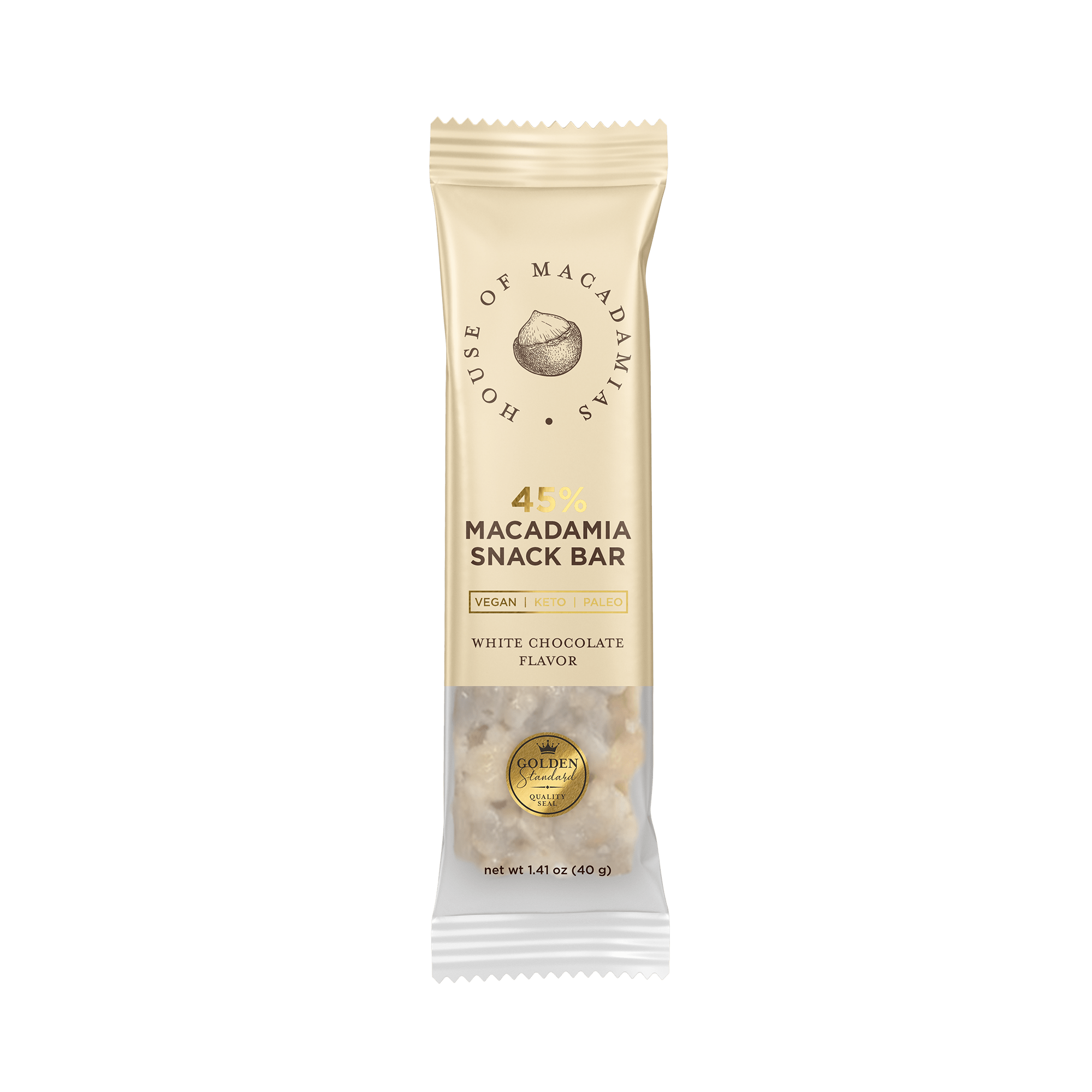 White Chocolate Macadamia Snack Bar (12 Bars) - House of Macadamias - nut cravings
