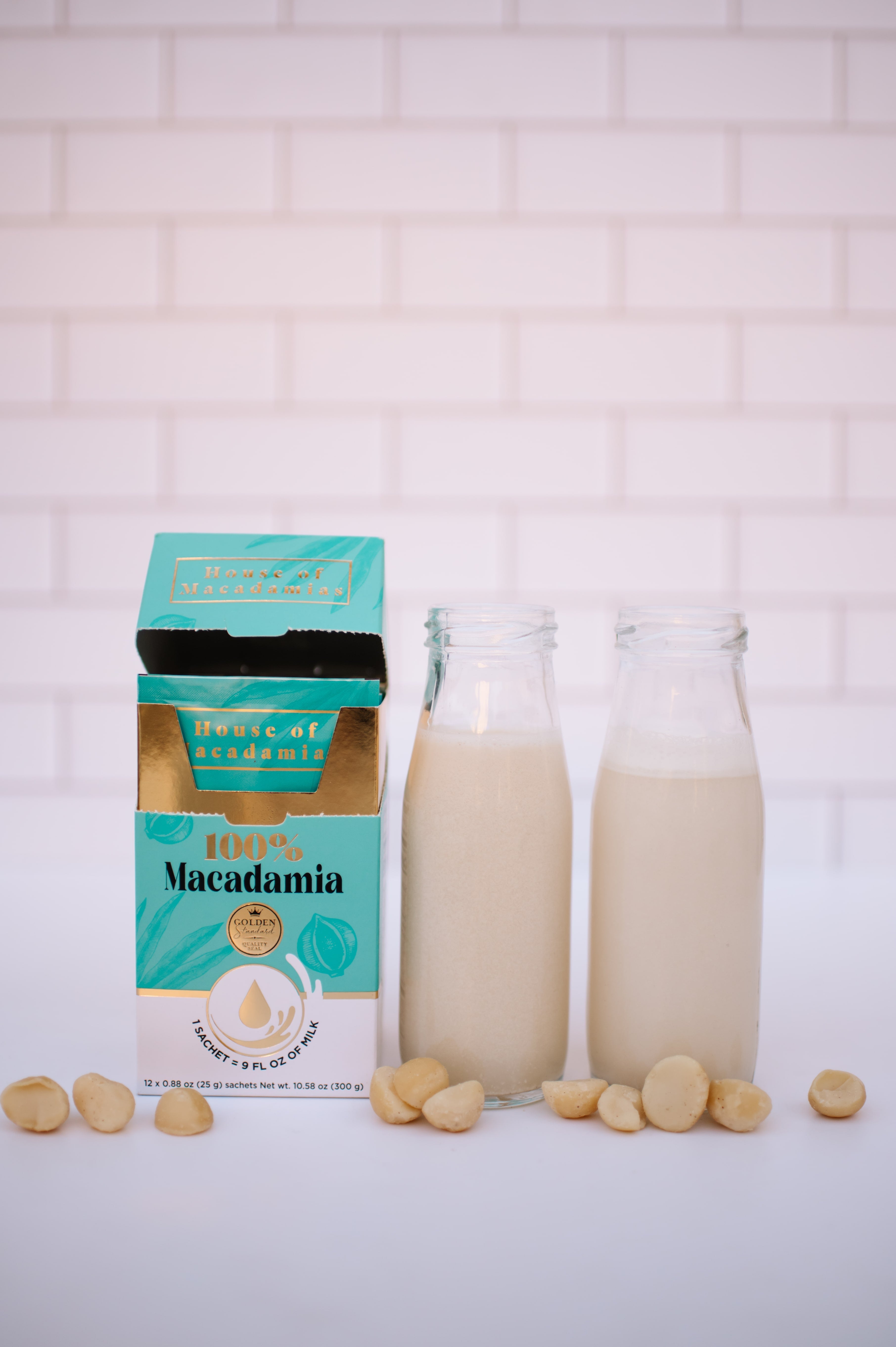 Exclusive Offer - 100% Macadamia Milk (12 Sachets) - House of Macadamias - easy vegan snacks