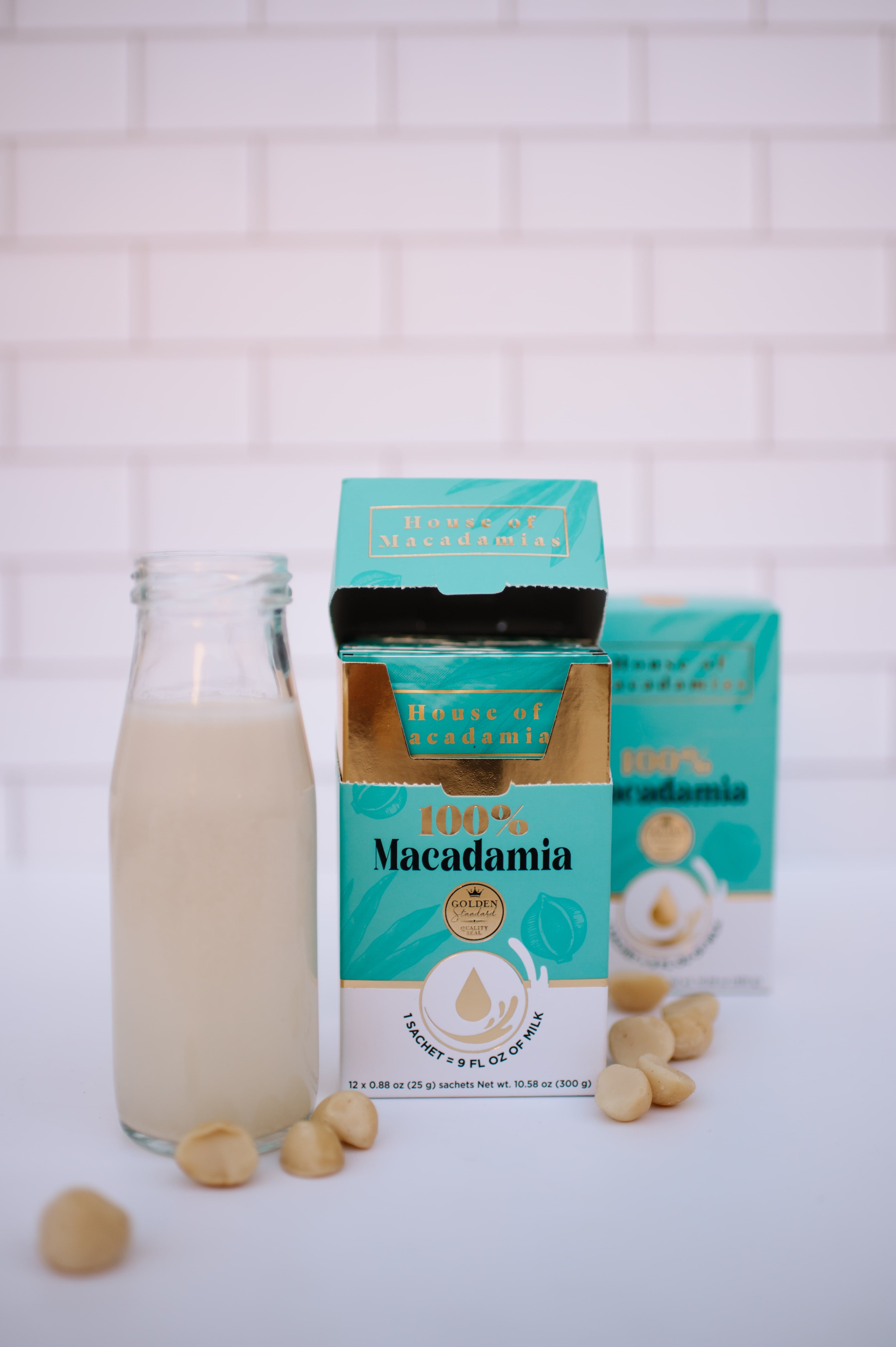 100% Macadamia Milk (12 Sachets) | House of Macadamias | Chocolate covered macadamia nuts