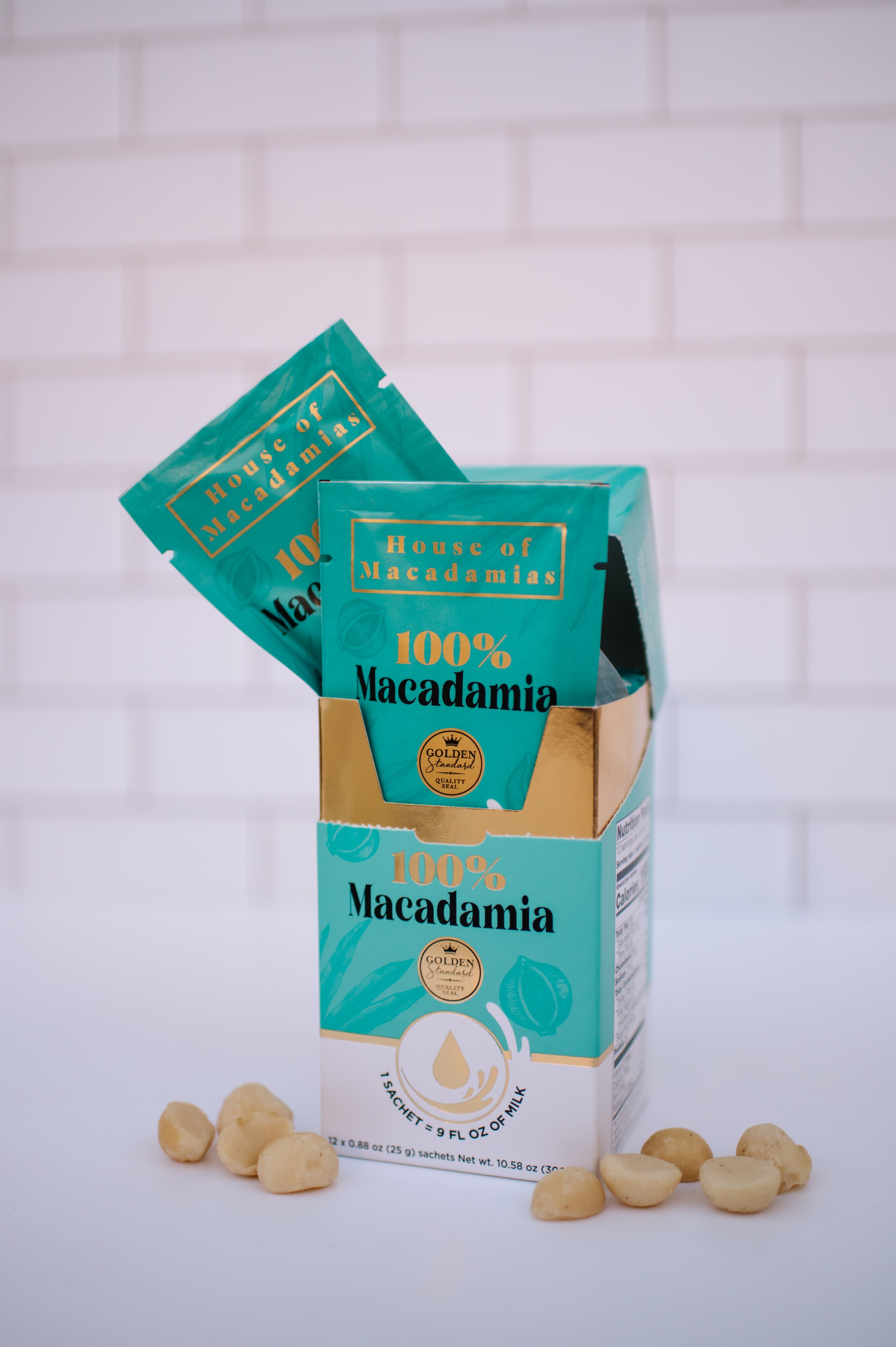 100% Macadamia Milk (12 Sachets) | House of Macadamias | all types of nuts