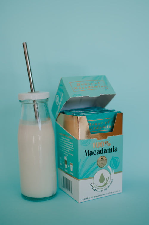 100% Macadamia Milk (12 Sachets) | House of Macadamias | canadian snacks