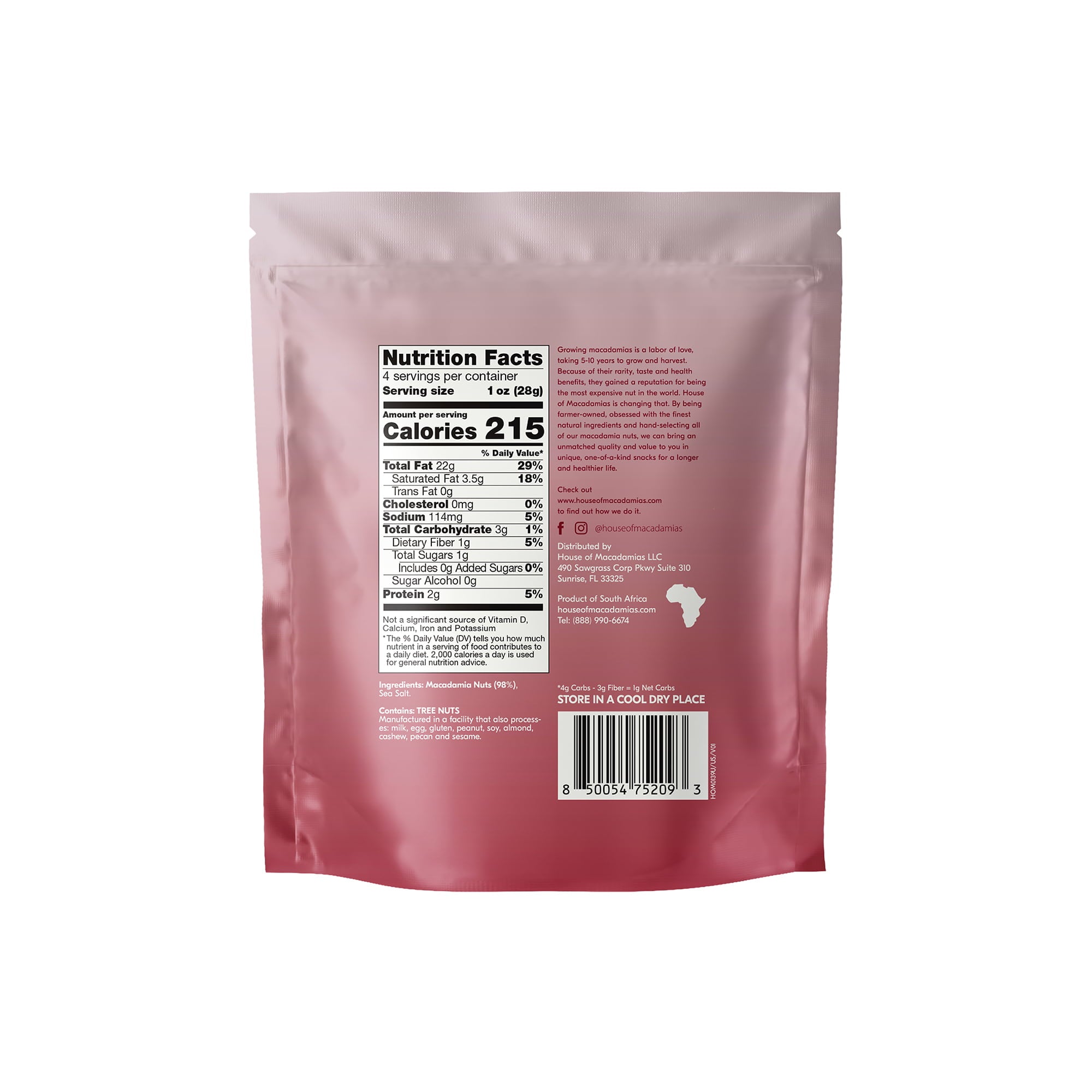 Macadamia Nuts (2 lbs) | Sea Salted, Dry Roasted, No Seed Oils