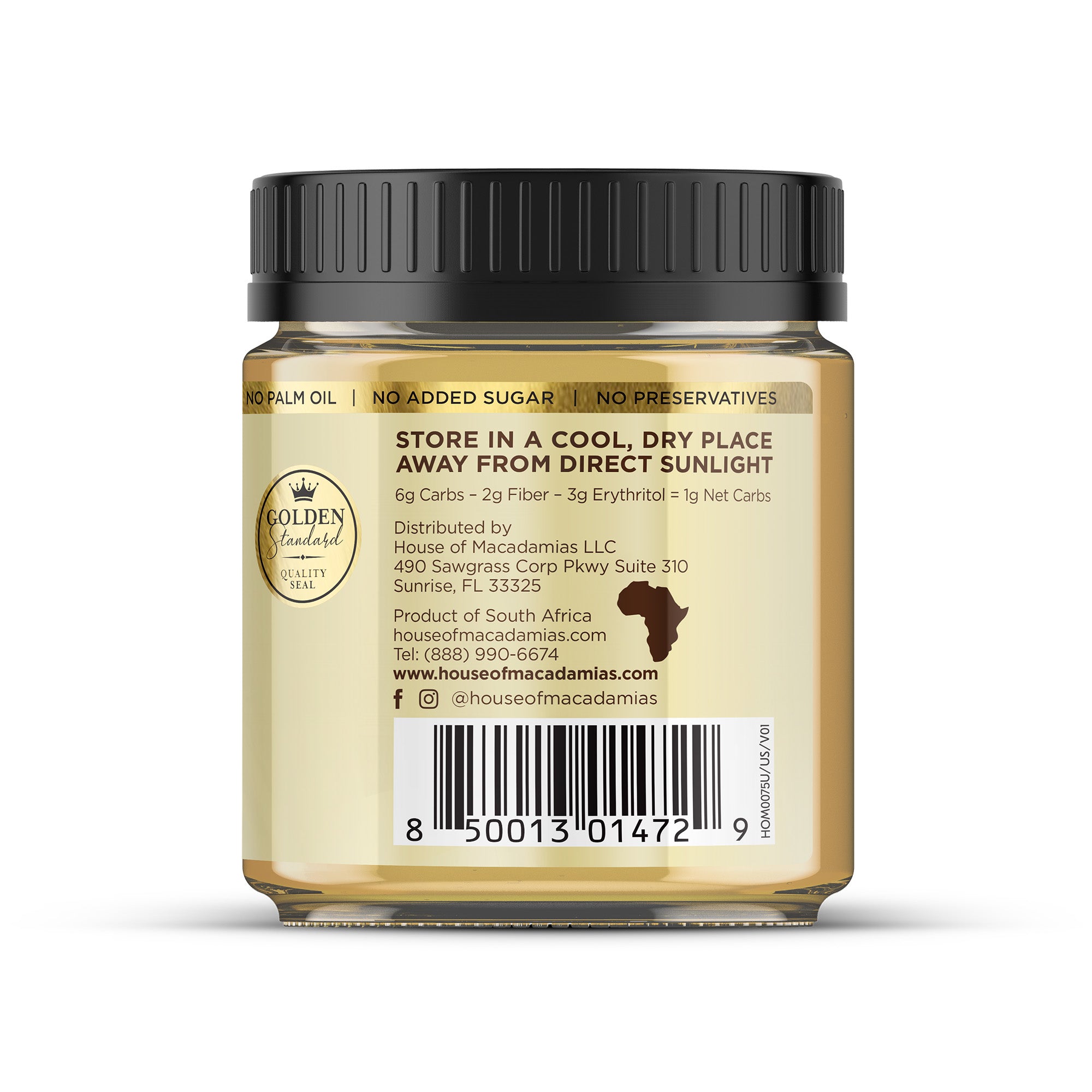 Macadamia Nut Butter White Chocolate Flavor (1 Flavor, 1 Jar) - House of Macadamias