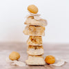 Coconut white chocolate macadamia snack bar by House of Macadamias, made with macadamias as the first ingredient. Plant based, no seed oils, 100% natural healthy snack bar rich in antioxidants and healthy fats.