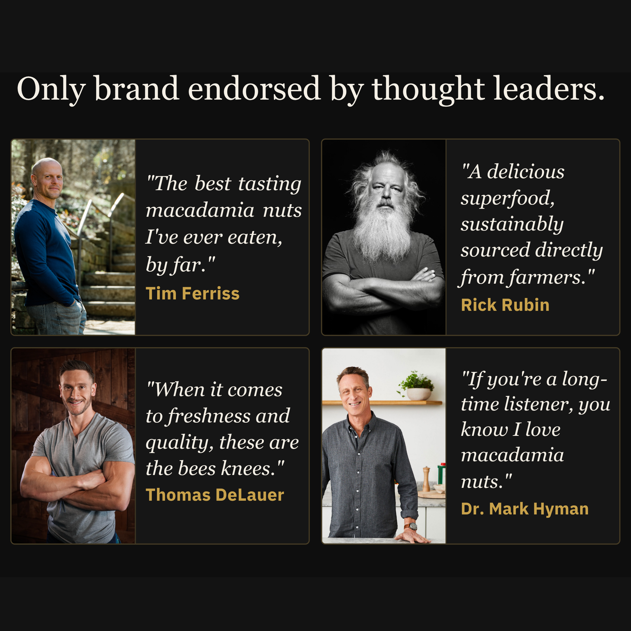 tim ferris rick rubin thomas delauer mark hyman recommended nuts