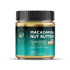 House of Macadamias All Natural Macadamia Nut Butter jar, front view on a white background
