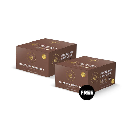 Chocolate Macadamia Nuts Snack Bar (12 Bars) - BOGO