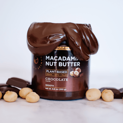 Macadamia Nut Butter Chocolate Flavor (1 Flavor, 2 Jars) - House of Macadamias - evening snacks ideas