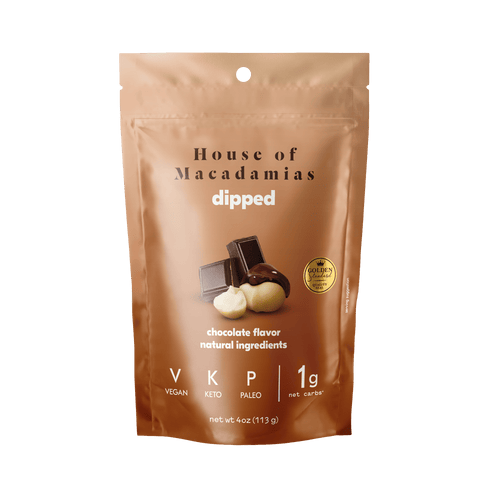 Chocolate Macadamia Dipped Nuts (4oz x 6 Bags) - House of Macadamias - macadamia nuts benefits for male