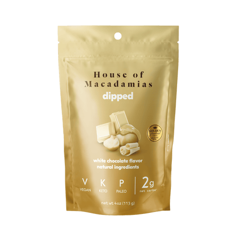 White Chocolate Dipped Macadamia Nuts (4oz x 6 Bags)