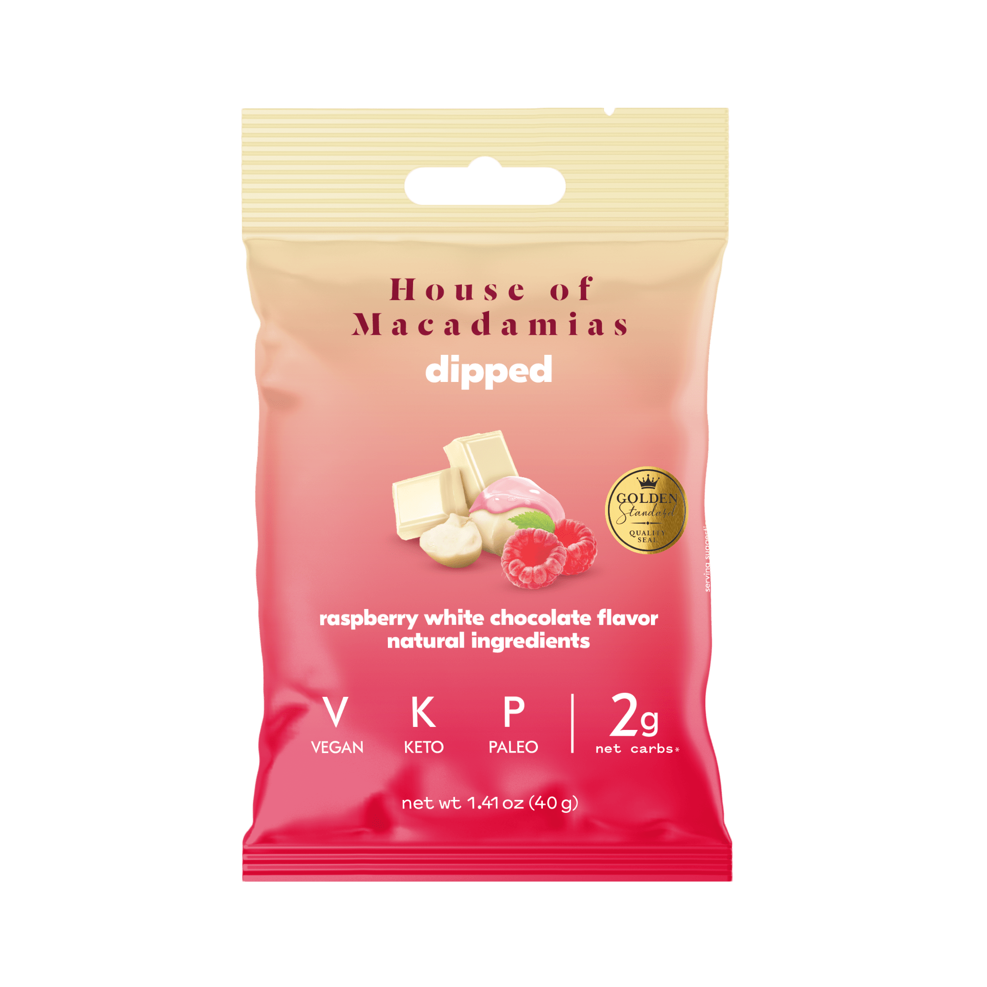 Raspberry White Chocolate Macadamias House of Macadamias