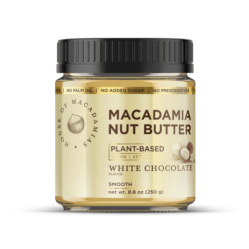 Macadamia Nut Butter White Chocolate Flavor (1 Flavor, 2 Jars) - House of Macadamias - macadamia nuts near me