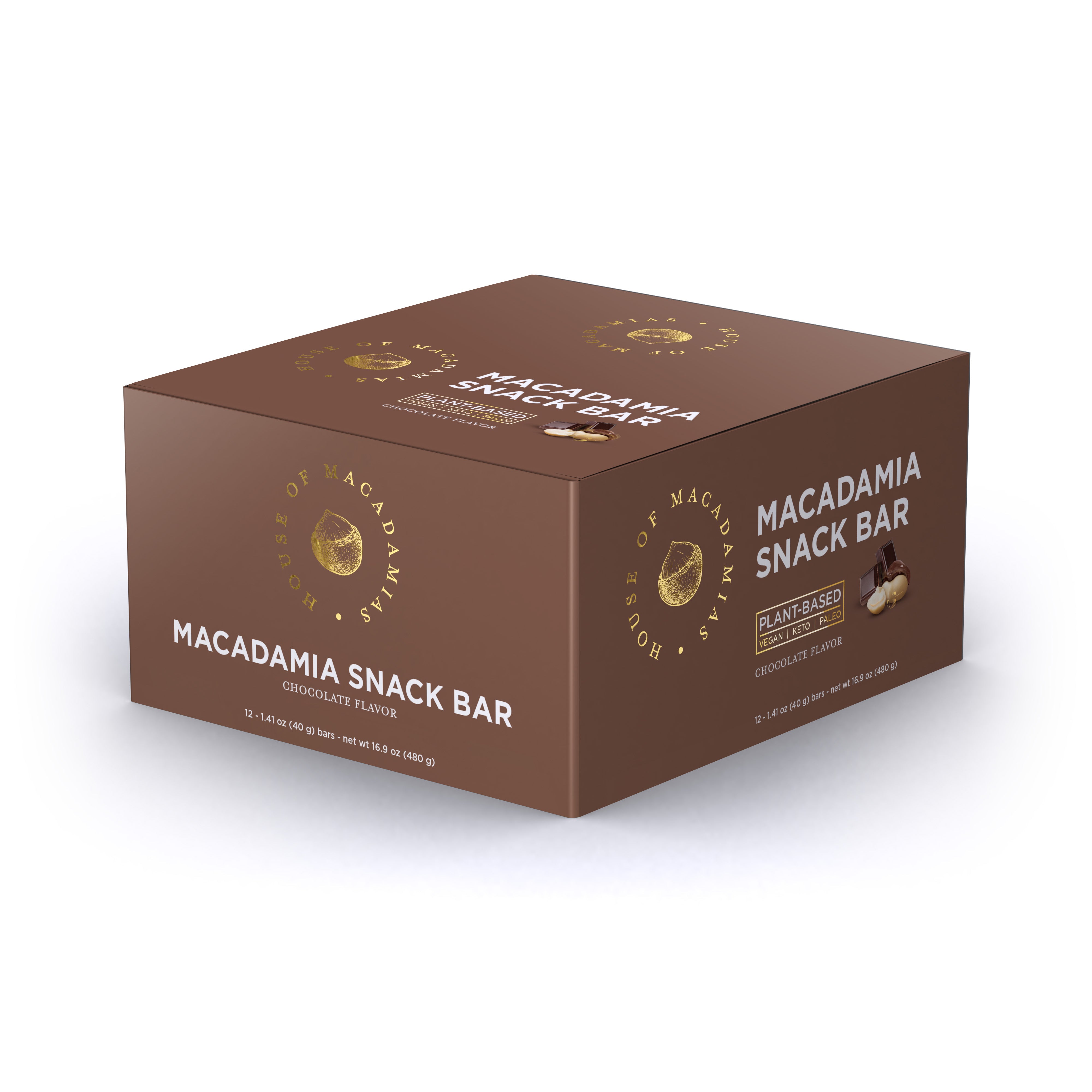 Chocolate Macadamia Snack Bar (12 Bars) - House of Macadamias - macadamia recipe