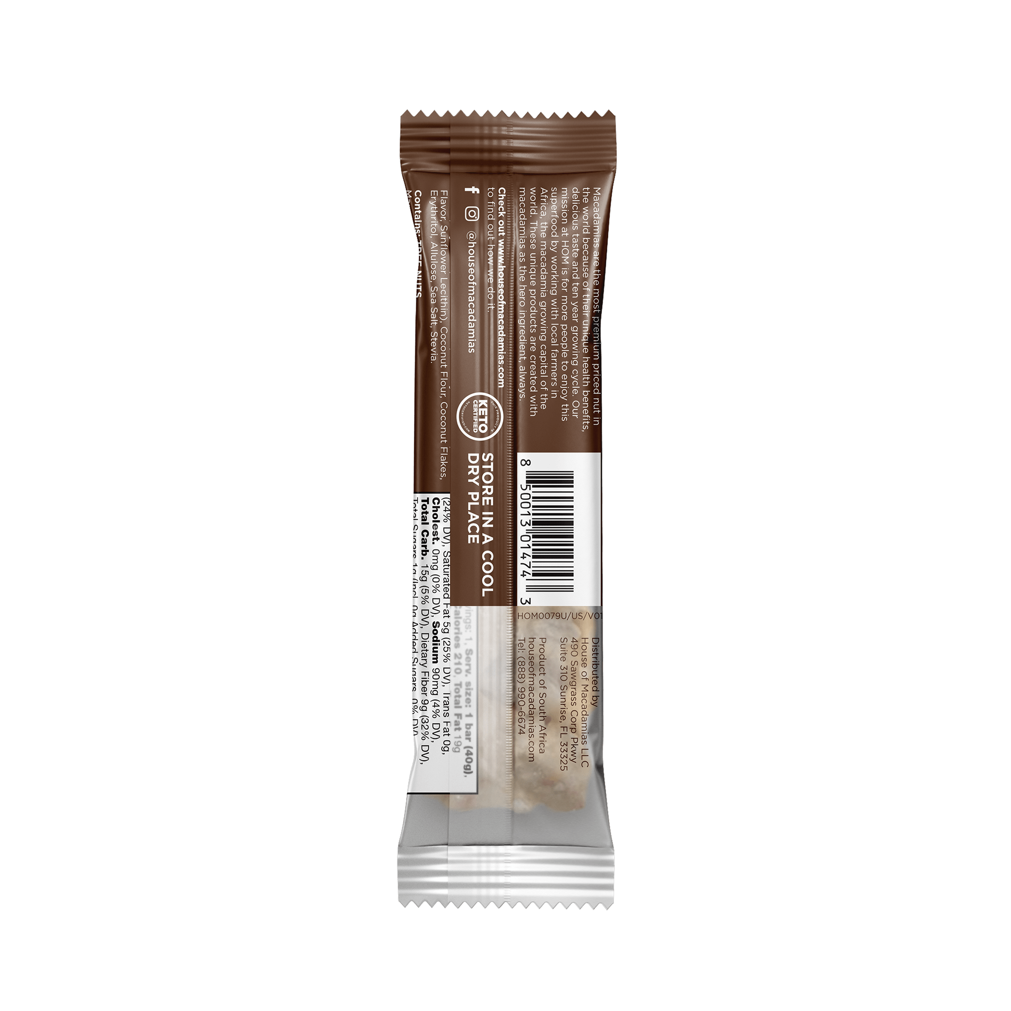 Chocolate Macadamia Snack Bar (12 Bars)