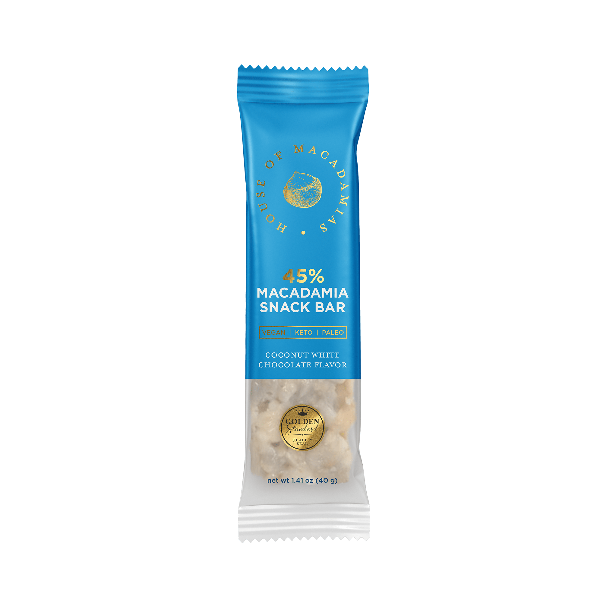 Coconut White Chocolate Macadamia Snack Bar (12 Bars) - House of Macadamias - macadamia recipe