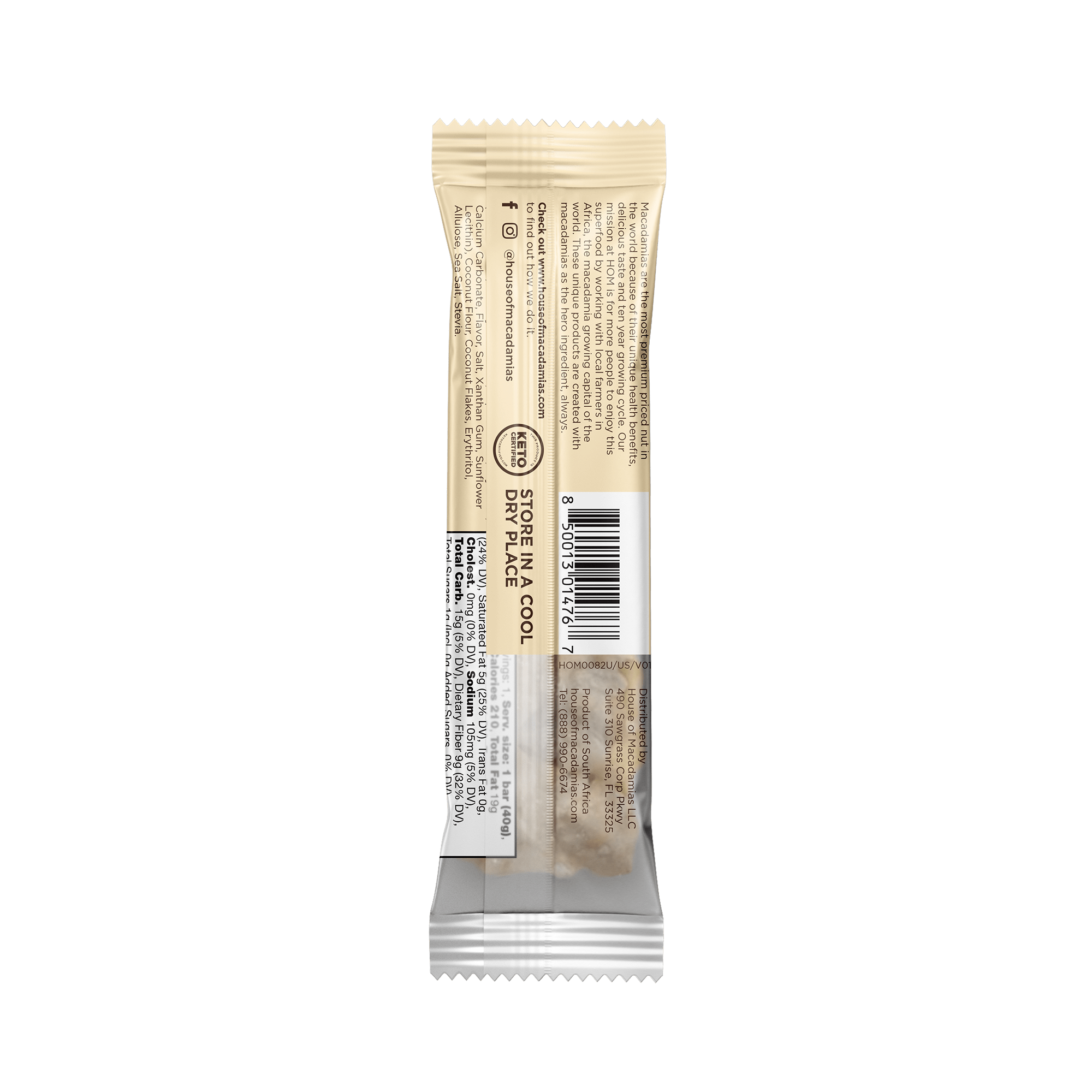 White Chocolate Macadamia Snack Bar (12 Bars)