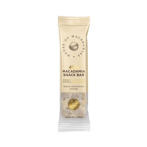 White Chocolate Macadamia Snack Bar (12 Bars) - House of Macadamias - nut cravings