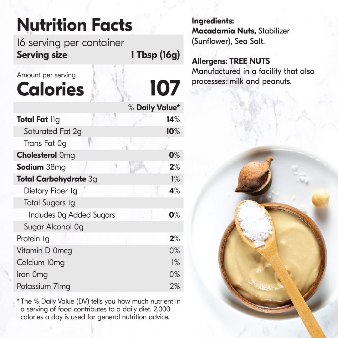 Macadamia Nut Butter Sea Salt Flavor | House of Macadamia – House 
